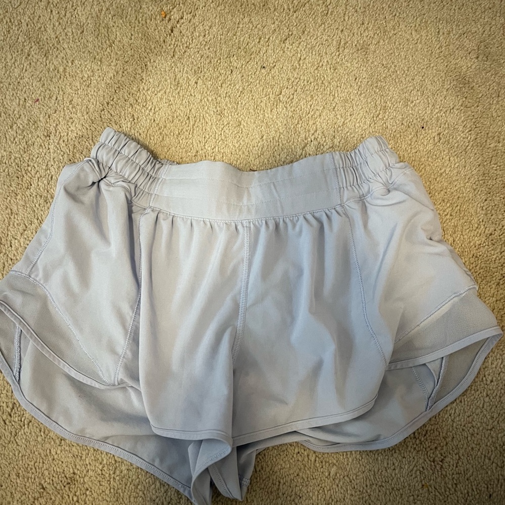 light blue lululemon shorts
